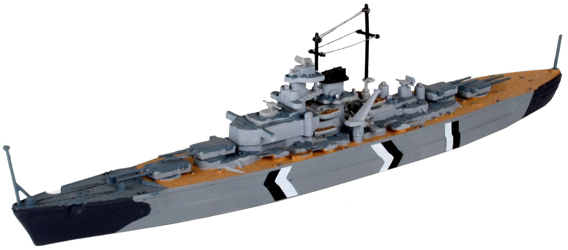 Model asamblat al unei nave de război  Revell - Bismarck (05802)