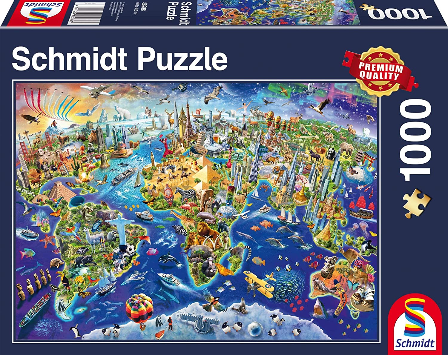 Puzzle Schmidt din 1000 de piese - Discover the World