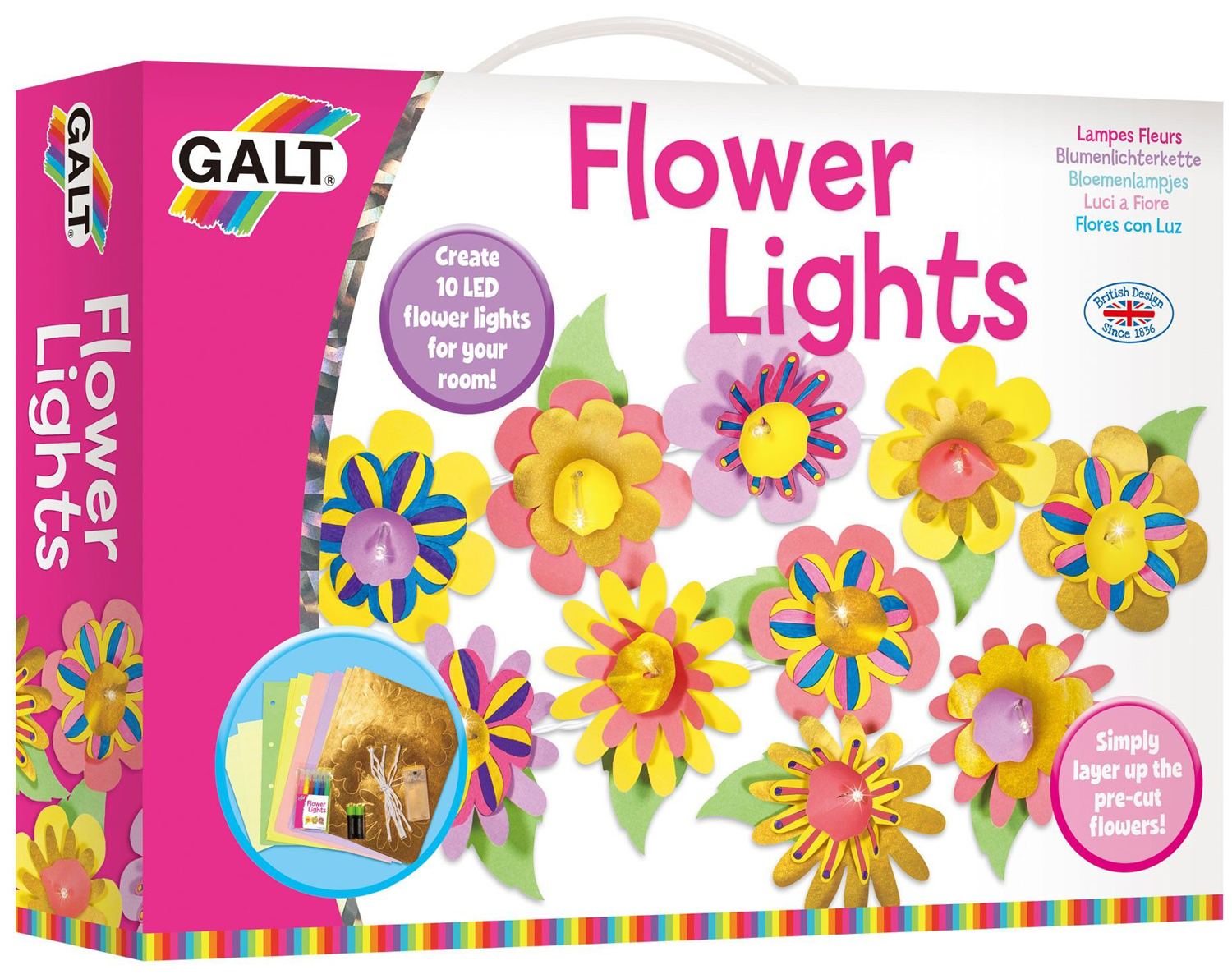 Set creativ Galt -Faceti lampa din flori