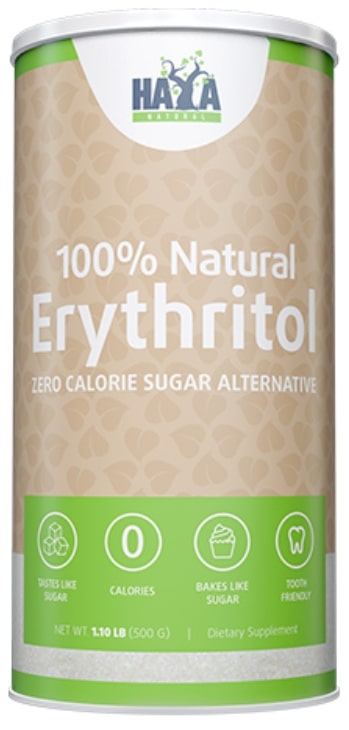 100% Natural Erythritol, 500 g, Haya Labs