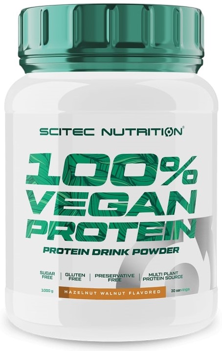 100% Vegan Protein, alune și nuci, 1000 g, Scitec Nutrition