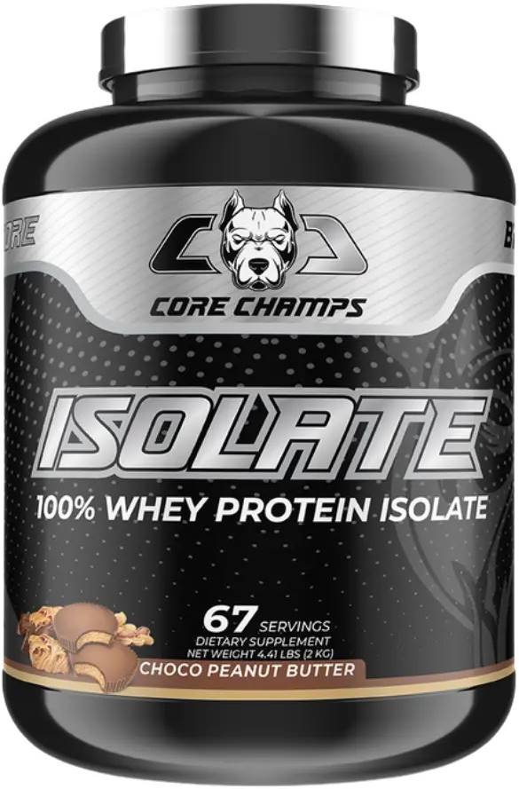 100% Whey Isolate, unt de arahide, 2000 g, Core Champs by Kai Greene