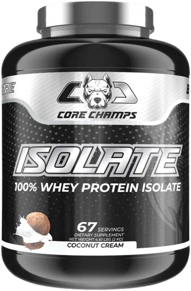 100% Whey Isolate, lapte de cocos, 2000 g, Core Champs by Kai Greene