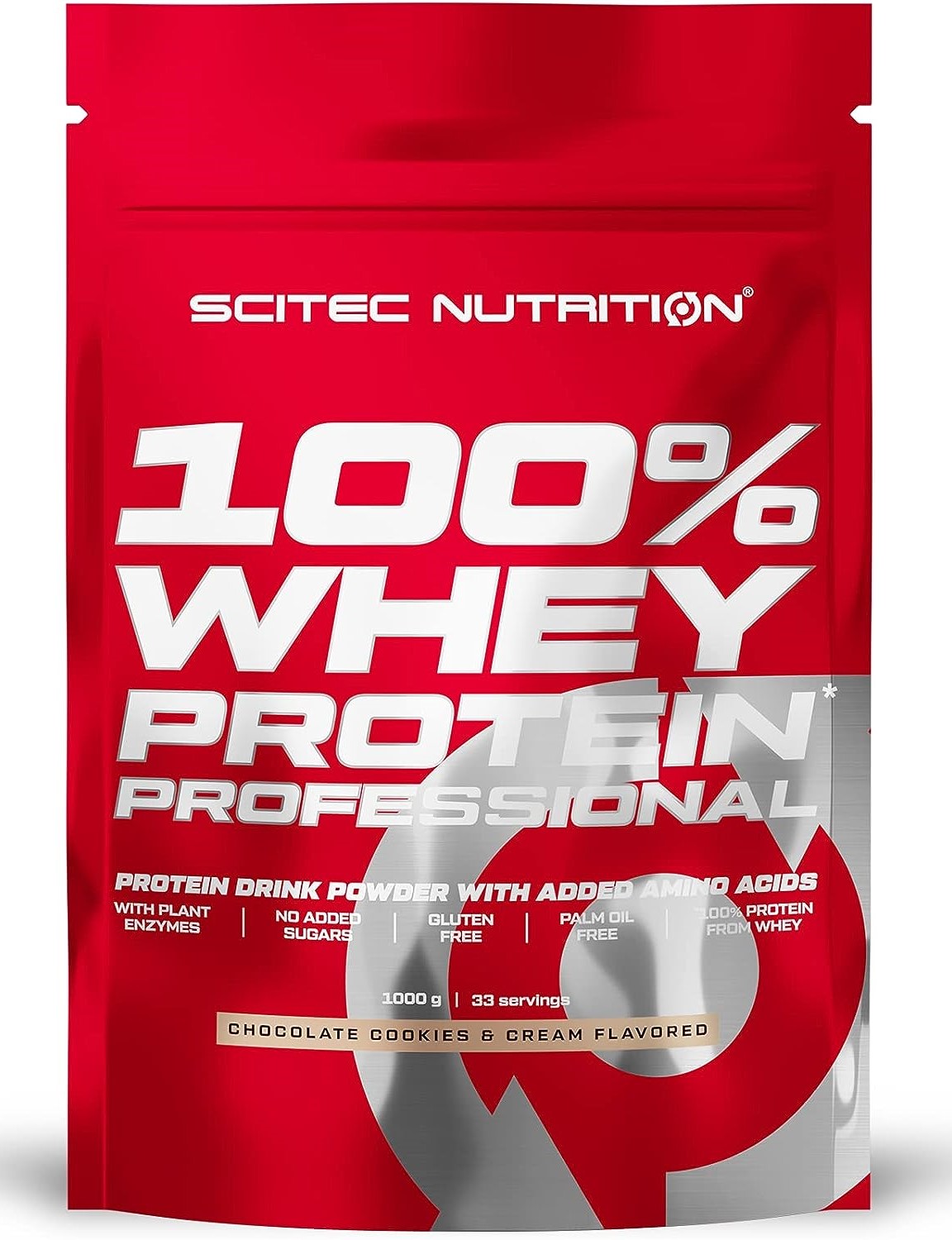 100% Whey Protein Professional, ciocolată și fursecuri, 1000 g, Scitec Nutrition