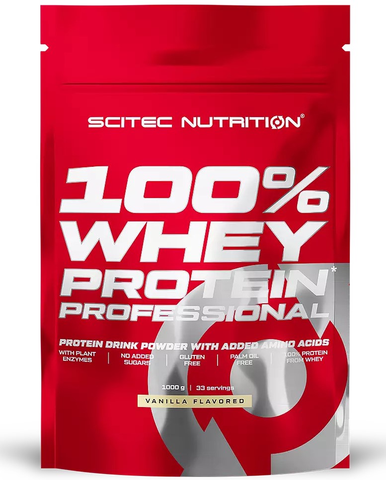 100% Whey Protein Professional, vanilie, 1000 g, Scitec Nutrition