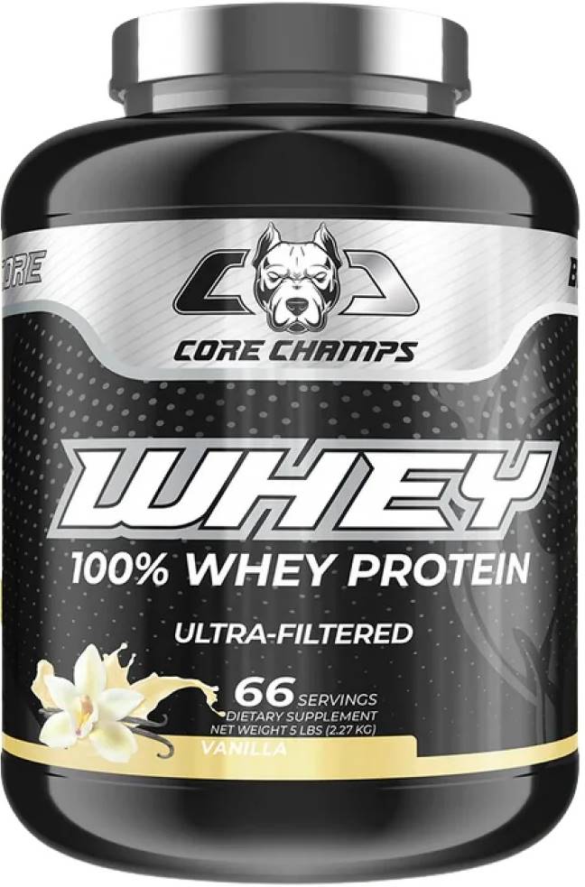 100% Whey Protein Ultra-Filtered, vanilie, 2270 g, Core Champs by Kai Greene