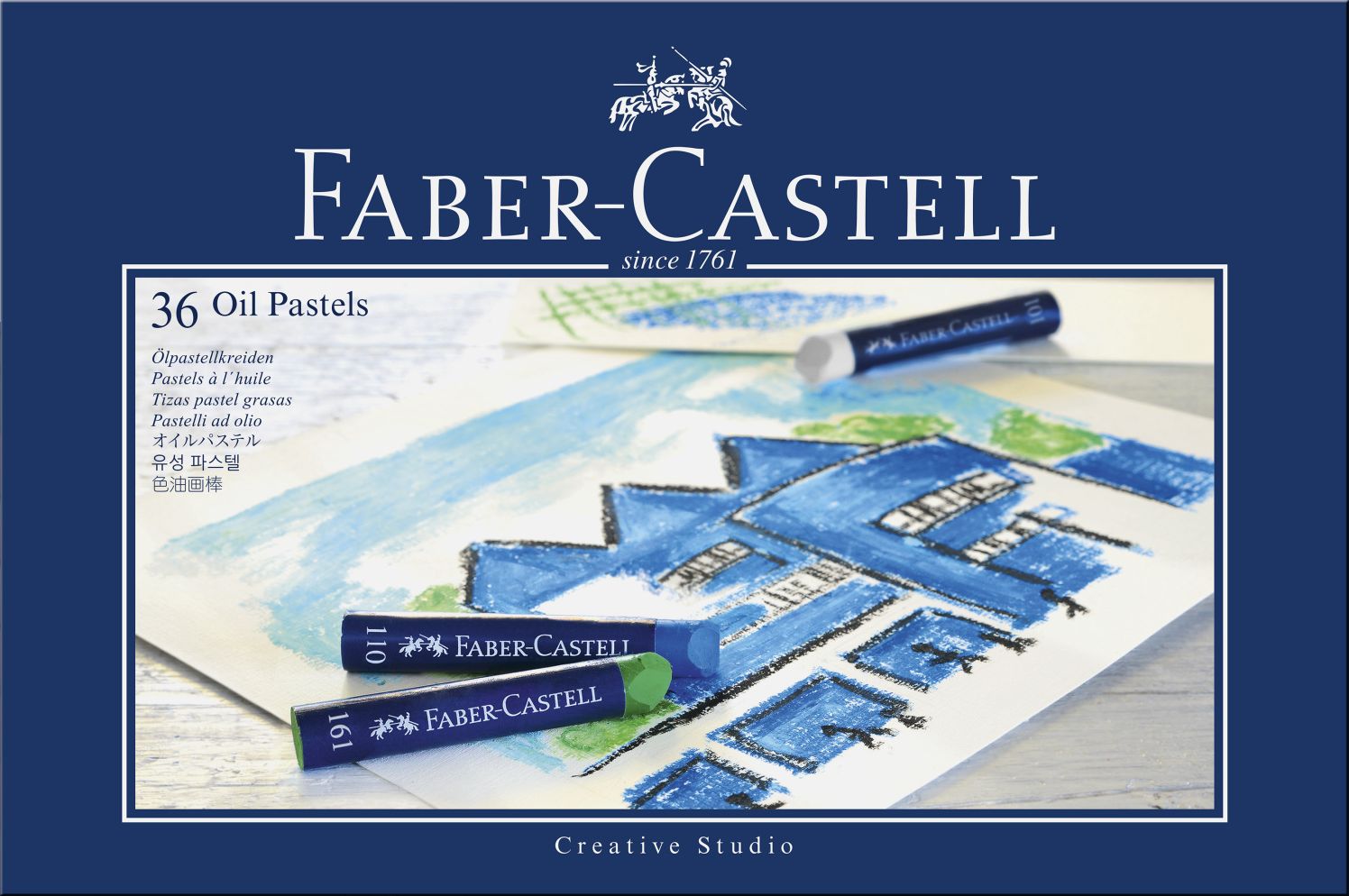 Pasteluri uleioase Faber-Castell - Creative Studio, 36 bucati