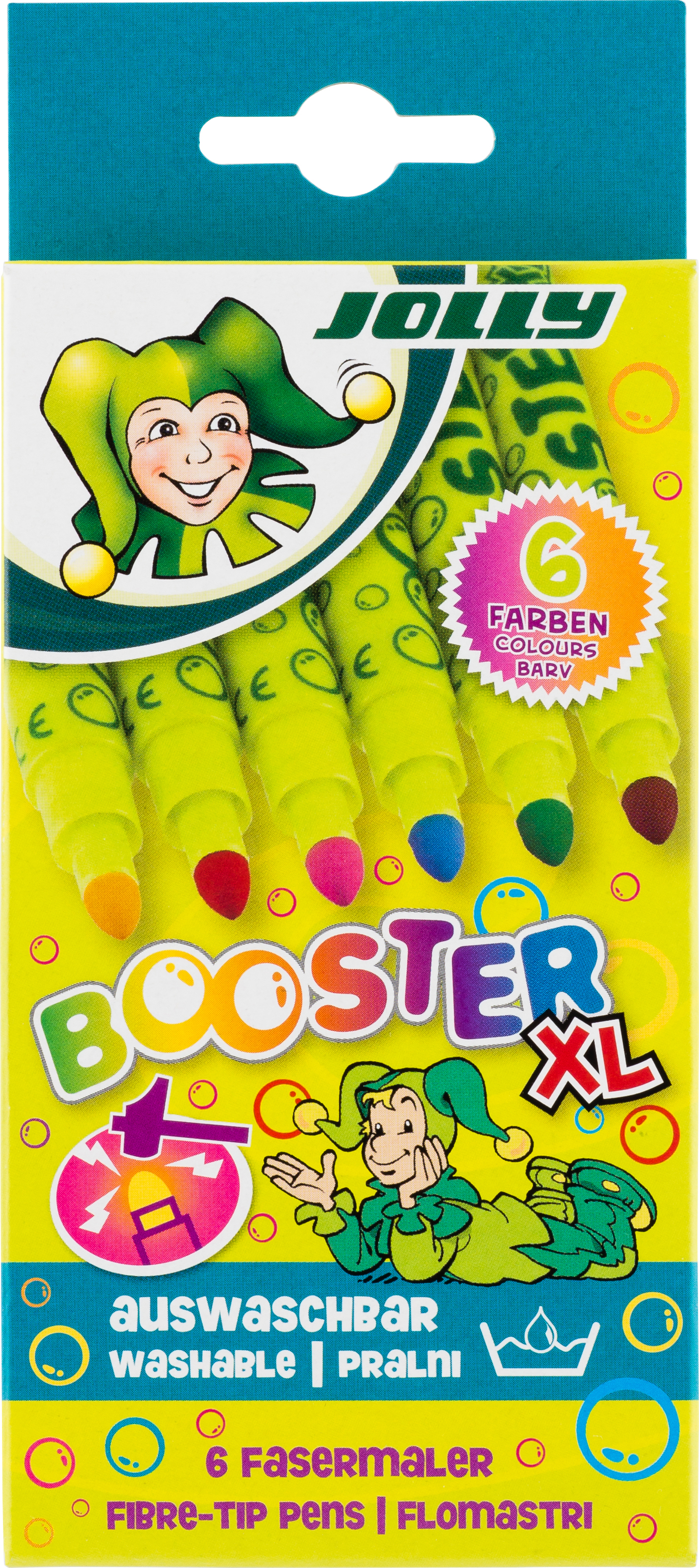 Carioci colorate JOLLY Booster XL – 6 culori