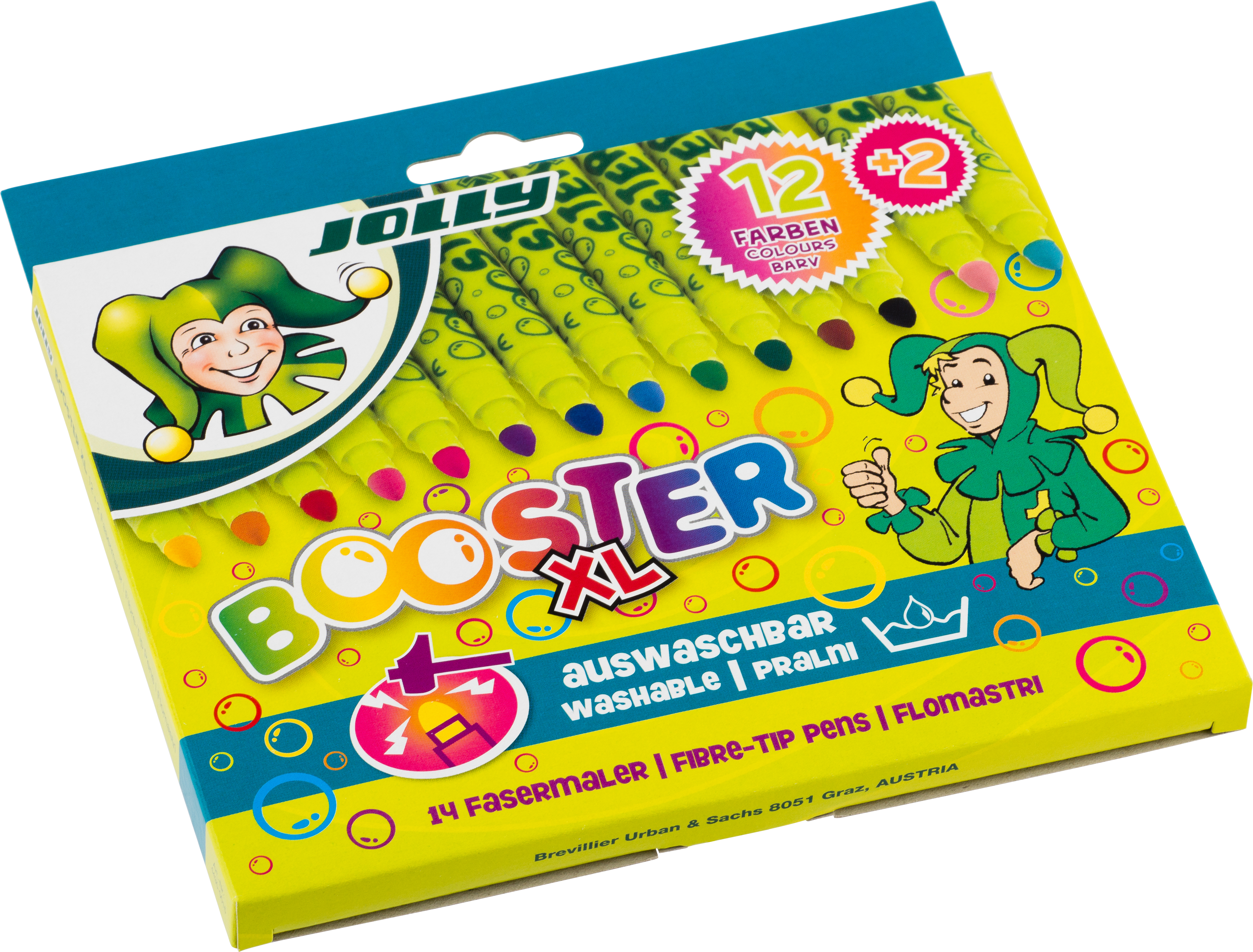 Carioci colorate JOLLY Booster XL – 14 culori