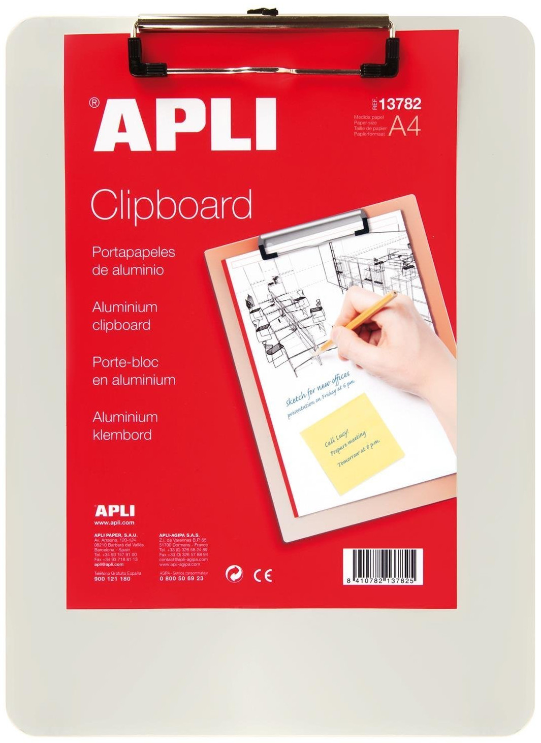 Clipboard APLI – A4, din metal