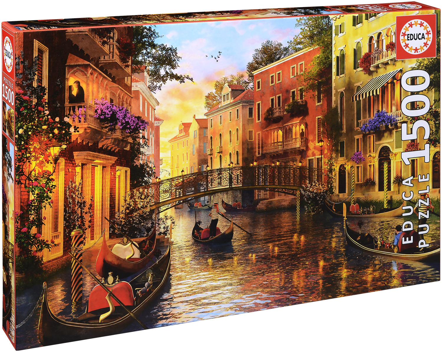 Puzzle Educa din 1500 de piese - Apus in Venetia