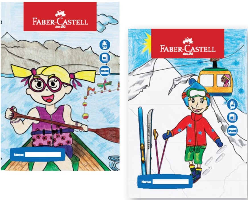 Caiet schite de desen Faber-Castell A4 - 20 de file, spirala