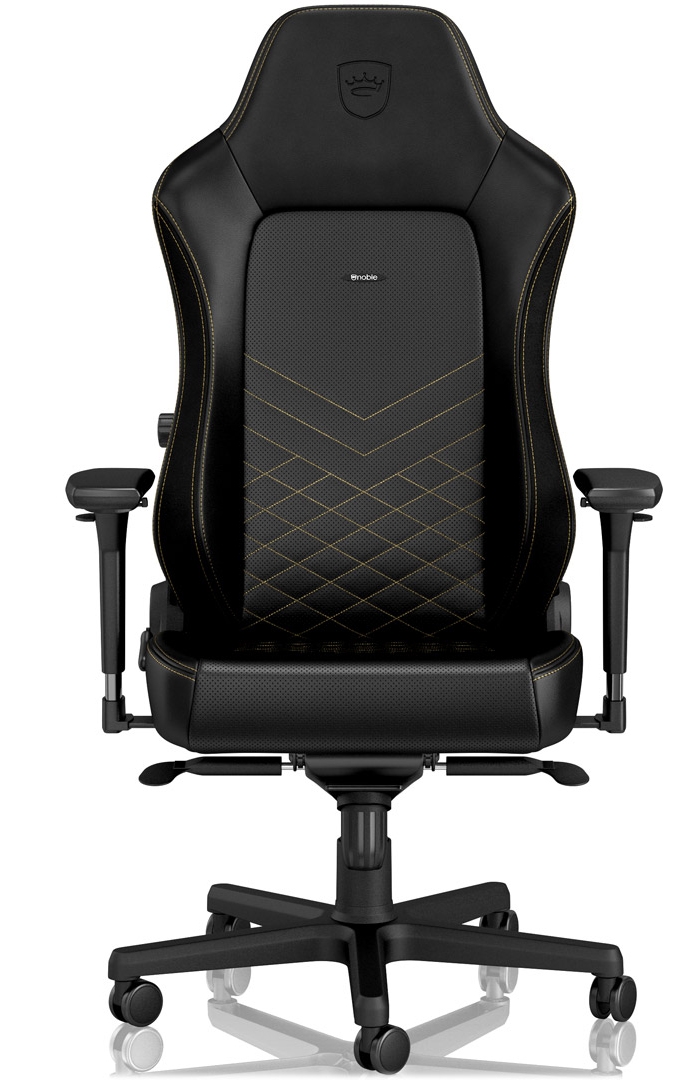 Scaun gaming noblechairs - HERO,  negru/auriu