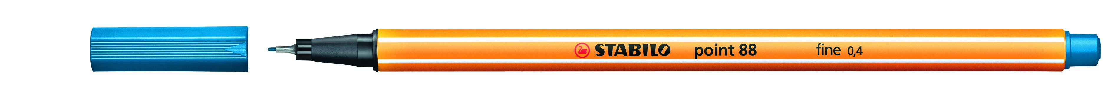 Liner Stabilo Point 88 - albastru marin, 0,4 mm