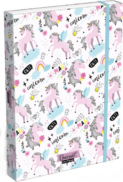 Cutie cu elastic Lizzy Card A4 – Uni Cool Magic, Lollipop