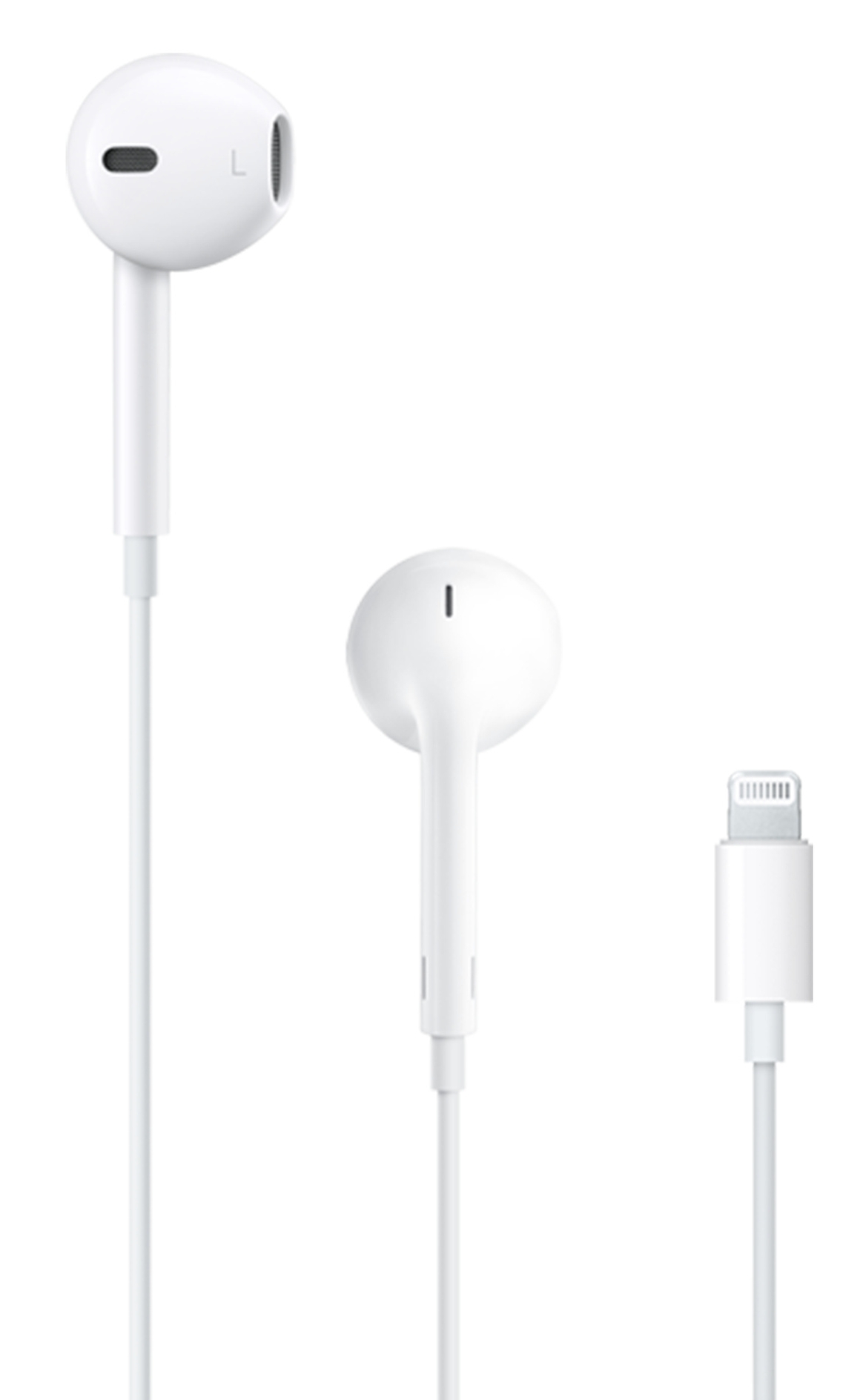 Căști cu microfon Apple - EarPods, Lightning Connector, albe