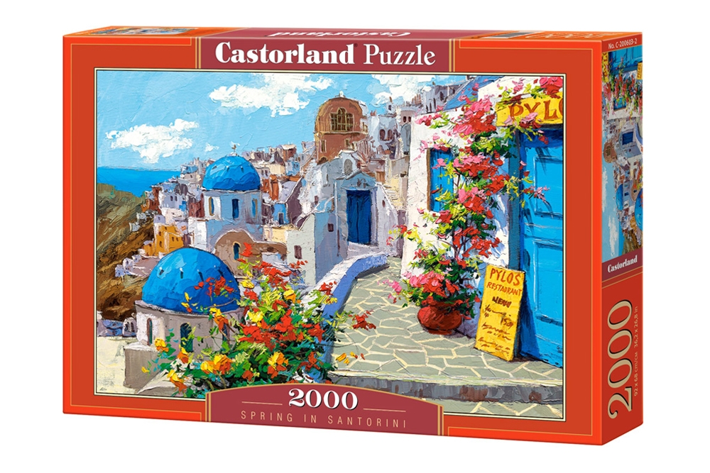 Puzzle Castorland din 2000 de piese - Primavara in Santorini