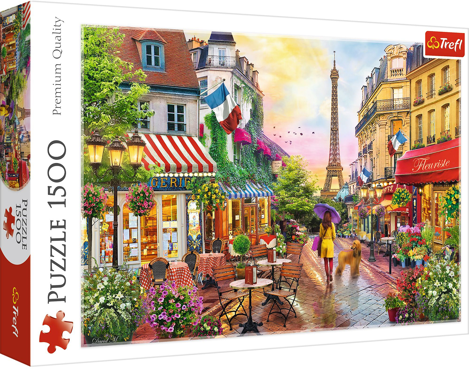 Puzzle Trefl din 1500 de piese - Farmecul Parisului, David Maclean