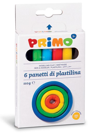 Set plastilina Primo - 6 culori, 110 gr.