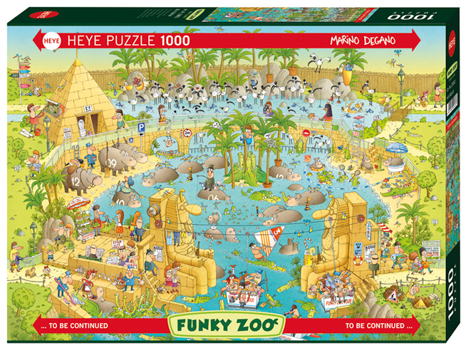 Puzzle Heye din 1000 de piese - Viata pe Nile, Marino Degano