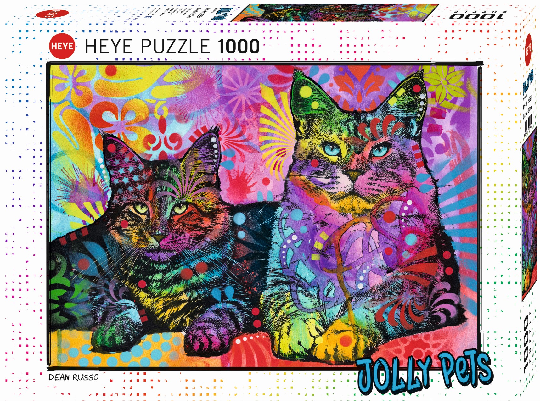Puzzle Heye din 1000 de piese - Doua pisici devotate, Dean Rousseau