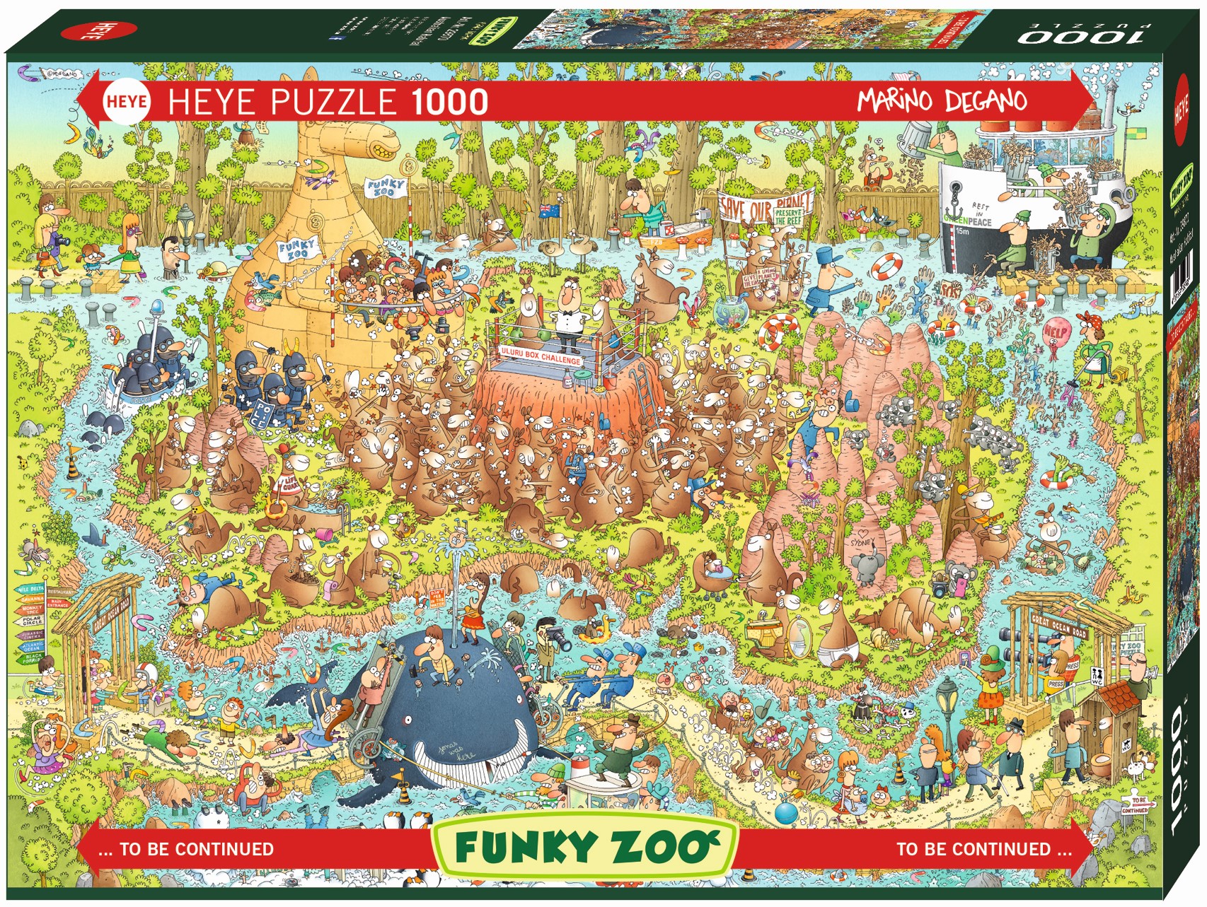 Puzzle Heye din 1000 de piese - Habitat australian, Marino Degano
