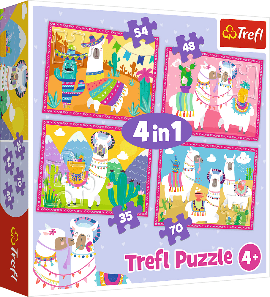 Puzzle Trefl 4 в 1 - Lame in vacanta