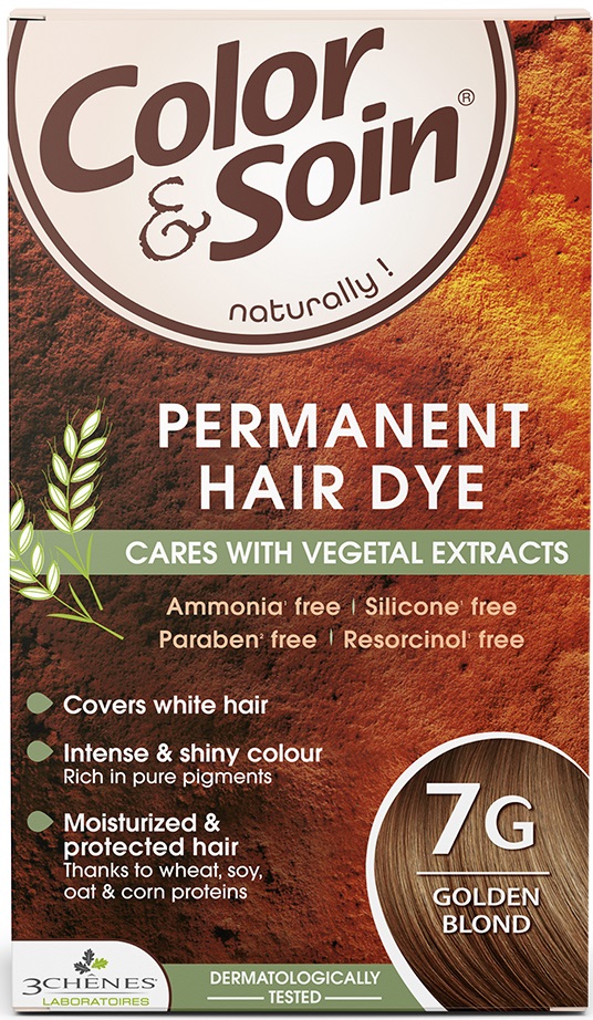 3 Chenes Color & Soin Vopsea de păr, 7G Culoare blond auriu