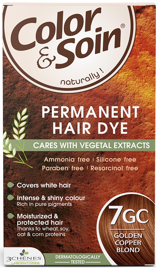 3 Chenes Color & Soin Vopsea de păr, 7GC Culoarea blond cupru auriu