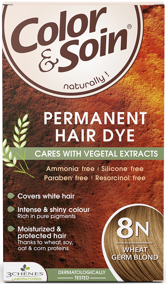 3 Chenes Color & Soin Vopsea de păr, 8N Culoare blond de grau