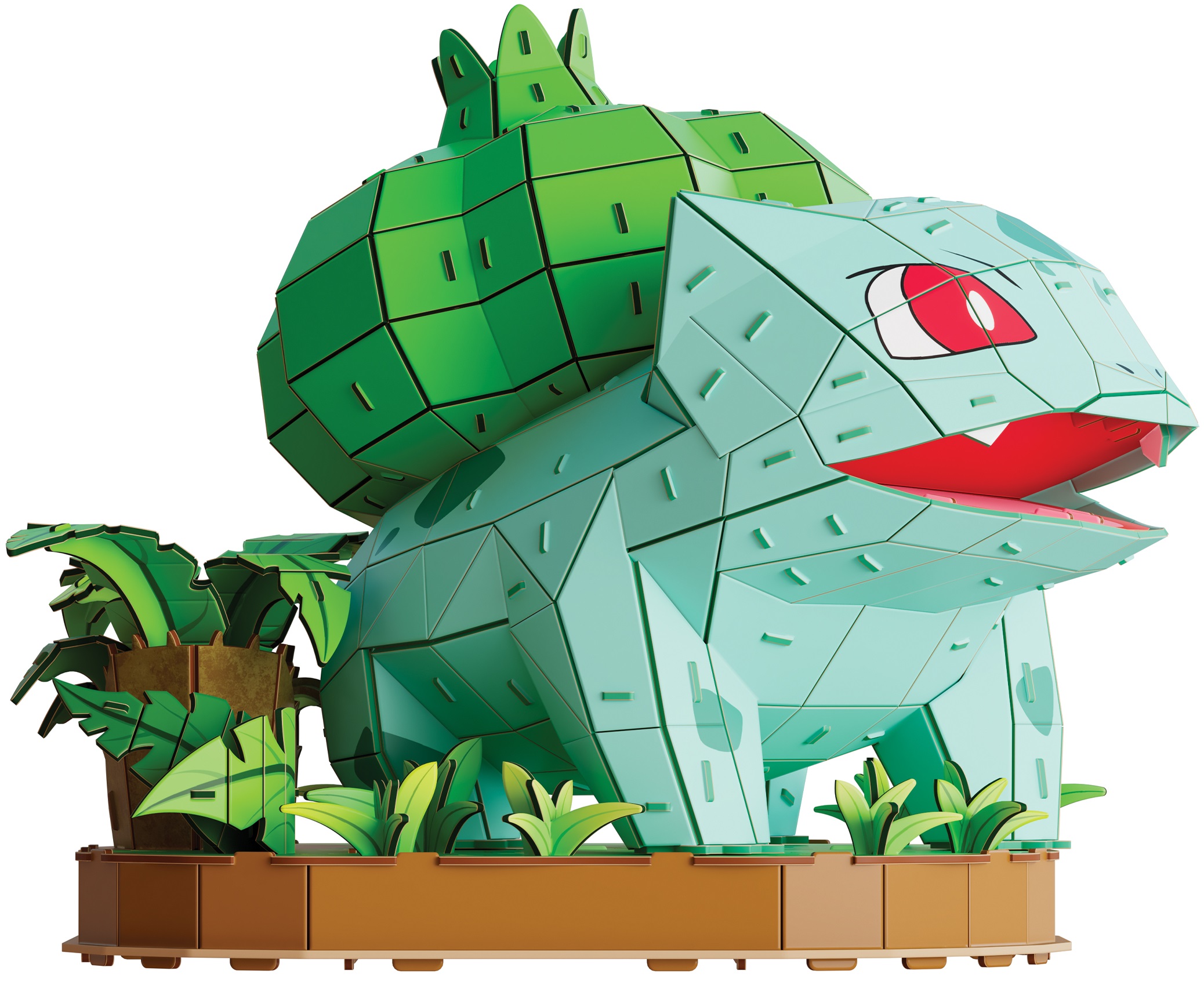 Figurină 3D de asamblat Spin Master 4D Build - Pokemon Bulbasaur, 195 de piese