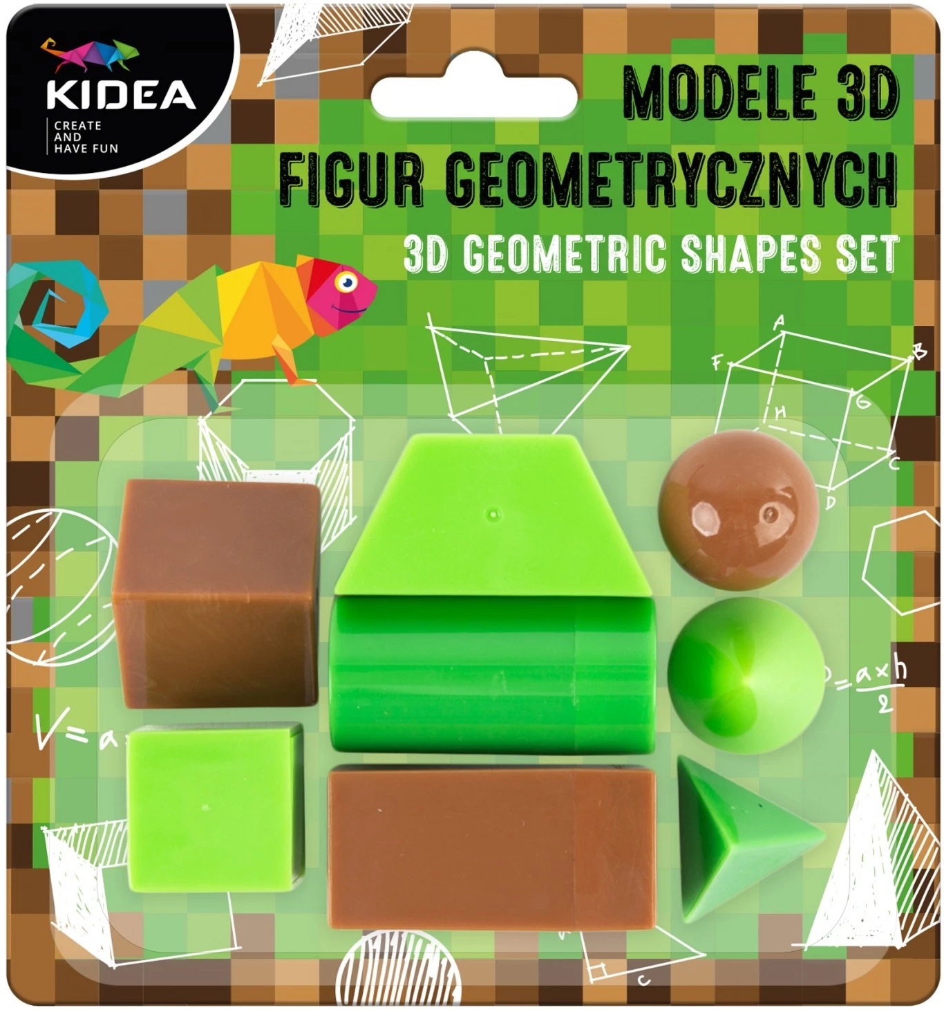 Modele 3D de forme geometrice Kidea - Minecraft