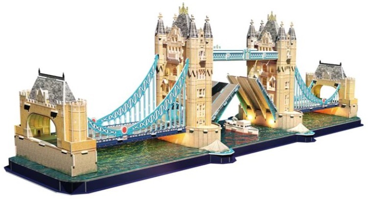 Puzzle 3D Cubic Fun din 222 de piese - Podul Turnului
