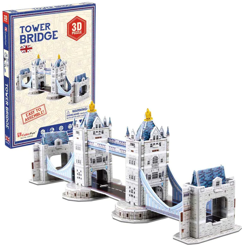 3D Puzzle Cubic Fun din 32 piese- Podul Turnului