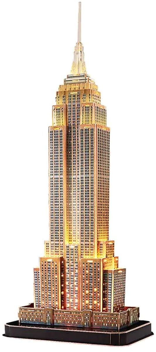 3D Puzzle Cubic Fun din 37 piese- Empire State Building, cu lumini LED
