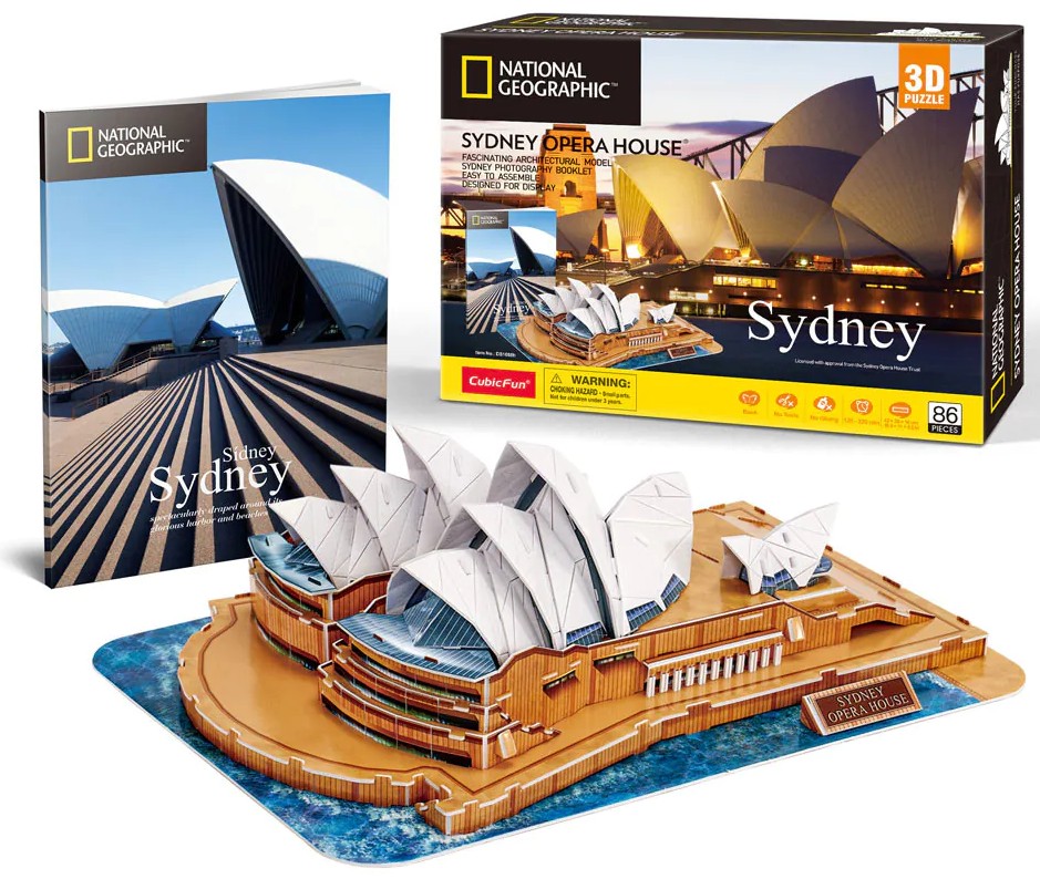 3D Puzzle Cubic Fun din 86 piese- Opera din Sydney