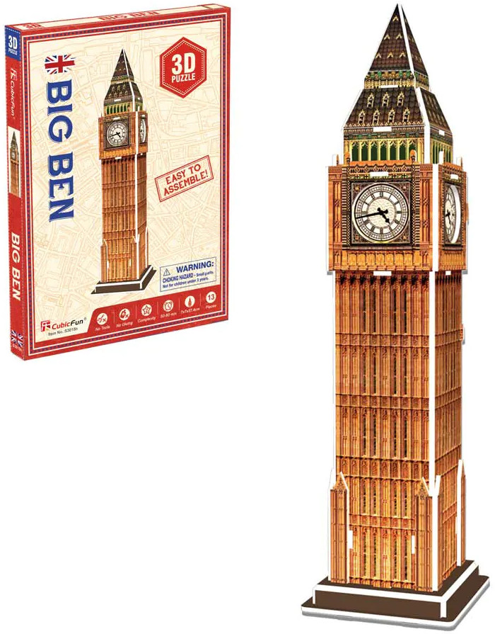 3D Puzzle CubicFun din 13 piese- Marele Ben