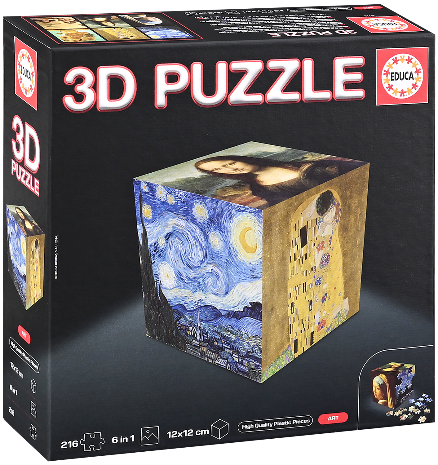 Puzzle 3D Educa din 6 x 36 piese - Artă