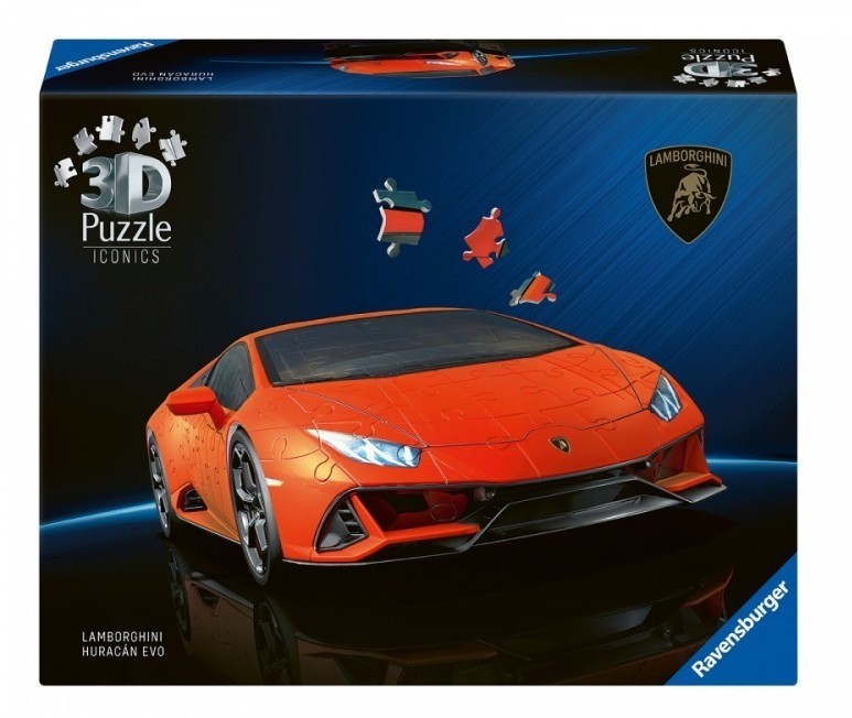 3D Puzzle Ravensburger din 108 piese - Lamborghini Huracan