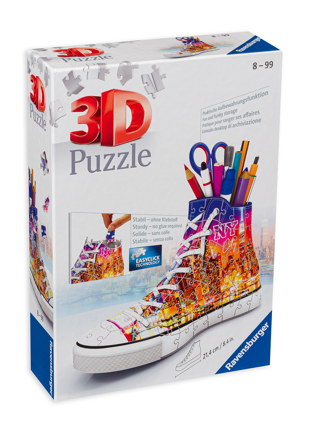 3D Puzzle Ravensburger din 108 de piese - Skyline Sneaker