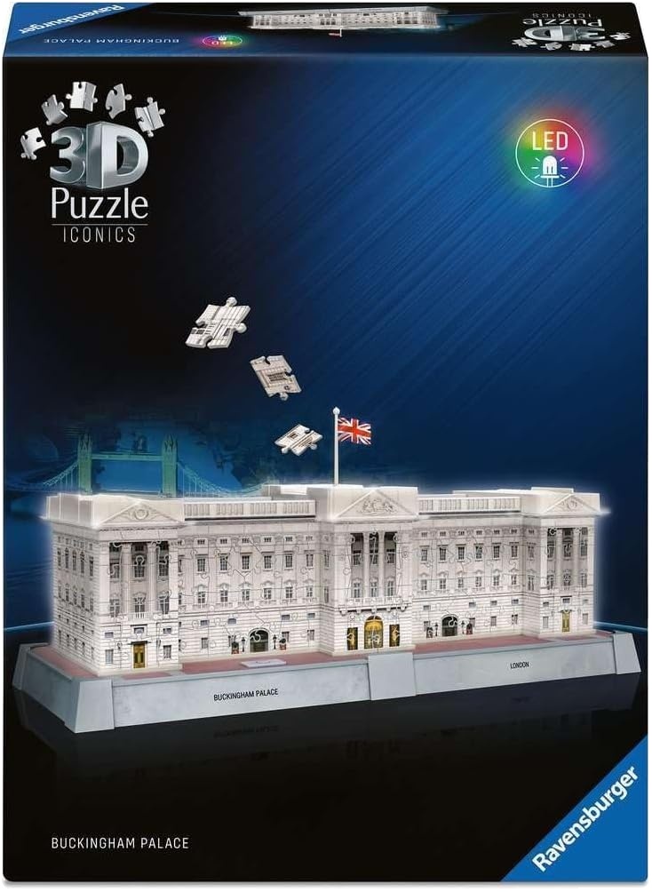 3D Puzzle Ravensburger din 216 piese - Palatul Buckingham cu lumini