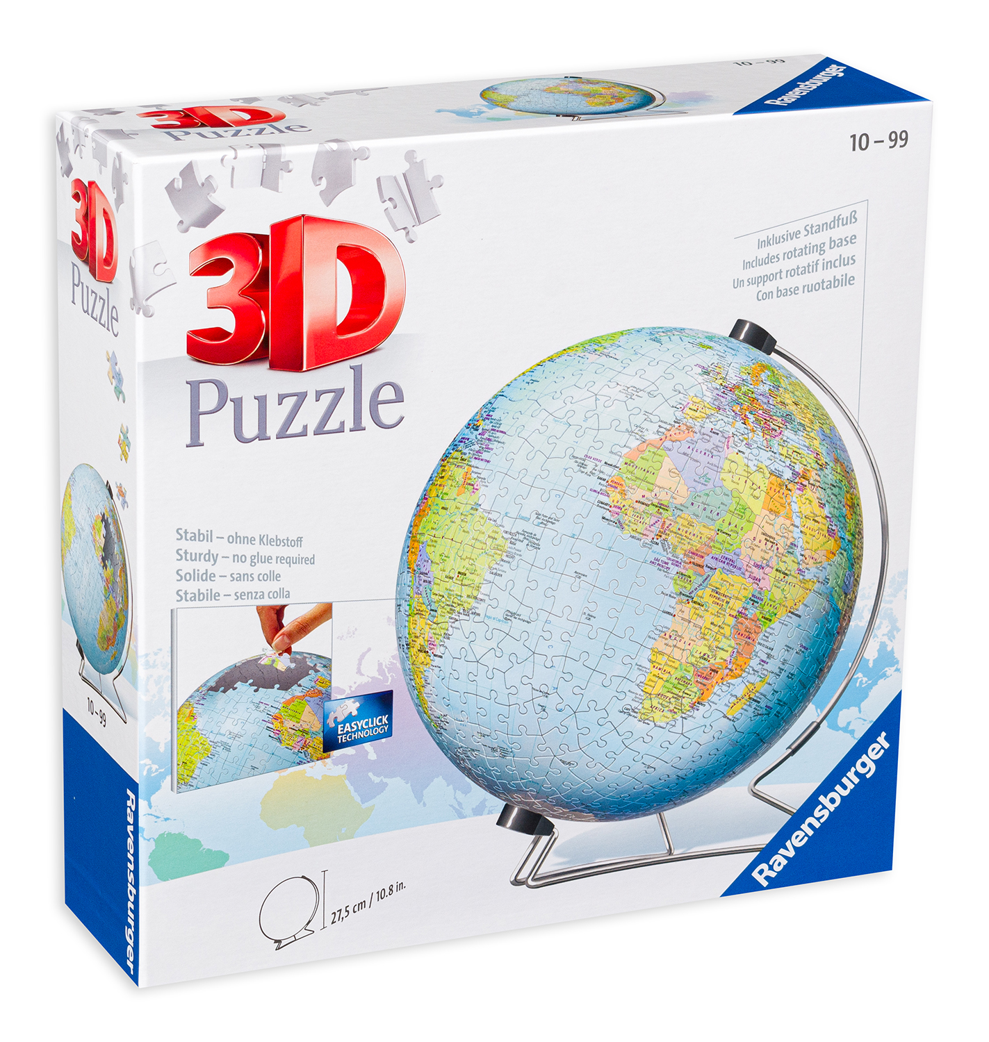 Puzzle 3D Ravensburger din 540 de piese - Glob