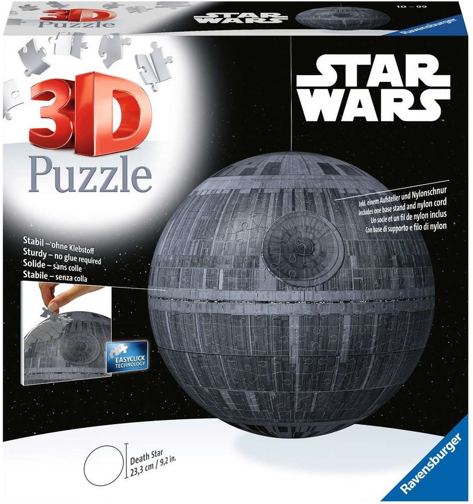 Puzzle 3D Ravensburger din 540 de piese - Războiul Stelelor: Steaua Morții