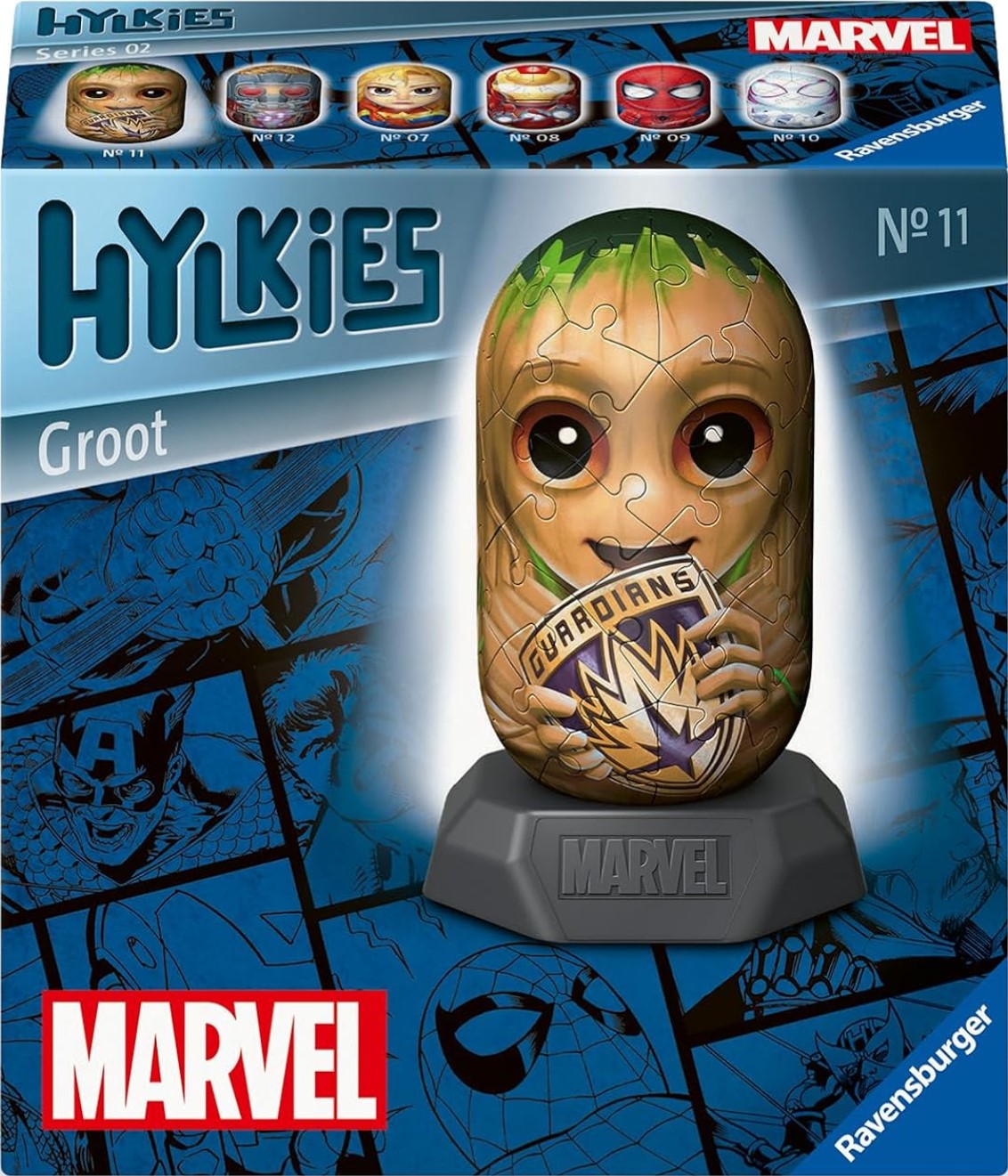 3D Puzzle Ravensburger din 54 piese - Marvel: Groot