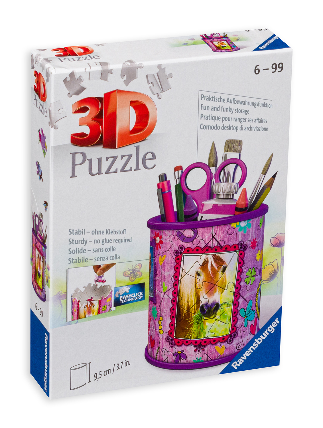 Puzzle 3D: Suport pixuri. Calut 54 piese - imagine 2