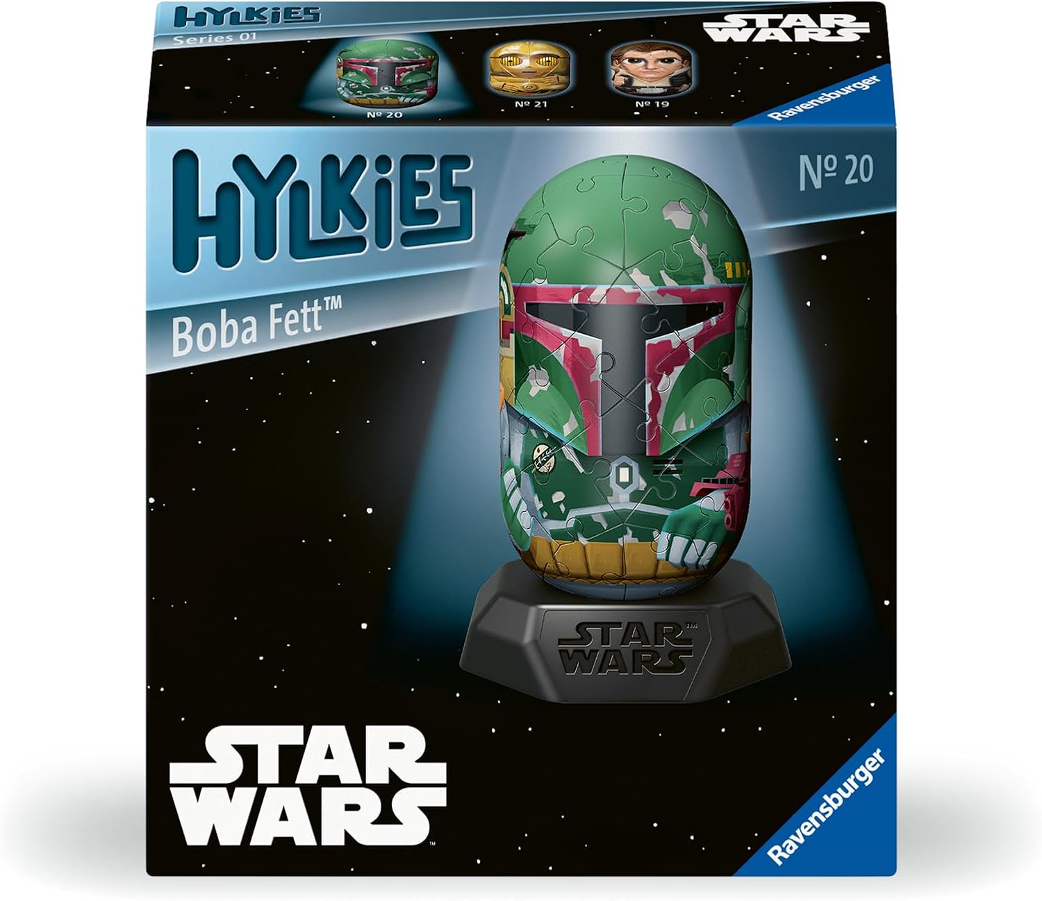 Puzzle 3D Ravensburger din 54 piese - Războiul Stelelor: Boba Fett