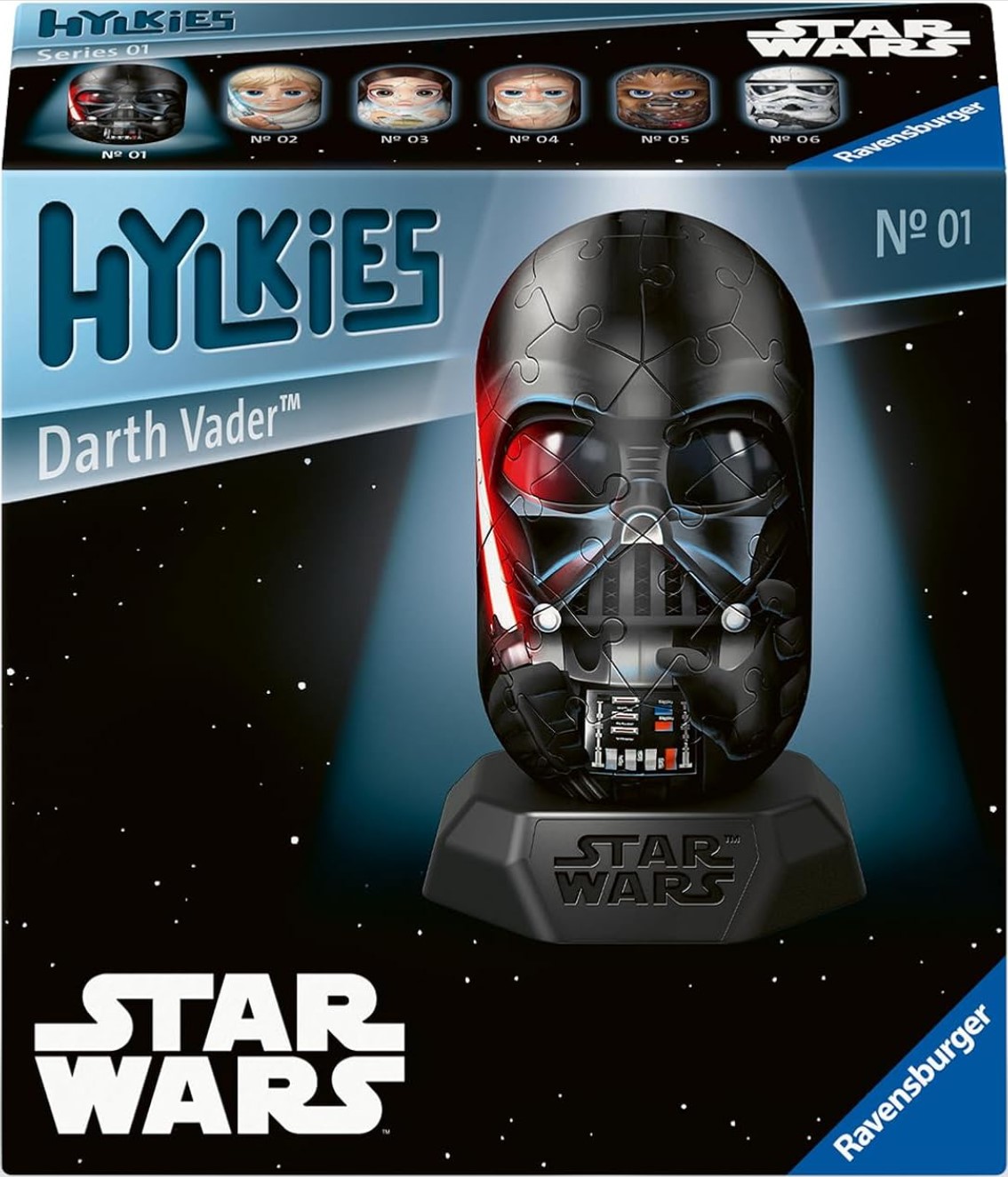 3D Puzzle Ravensburger din 54 piese - Războiul Stelelor: Darth Vader