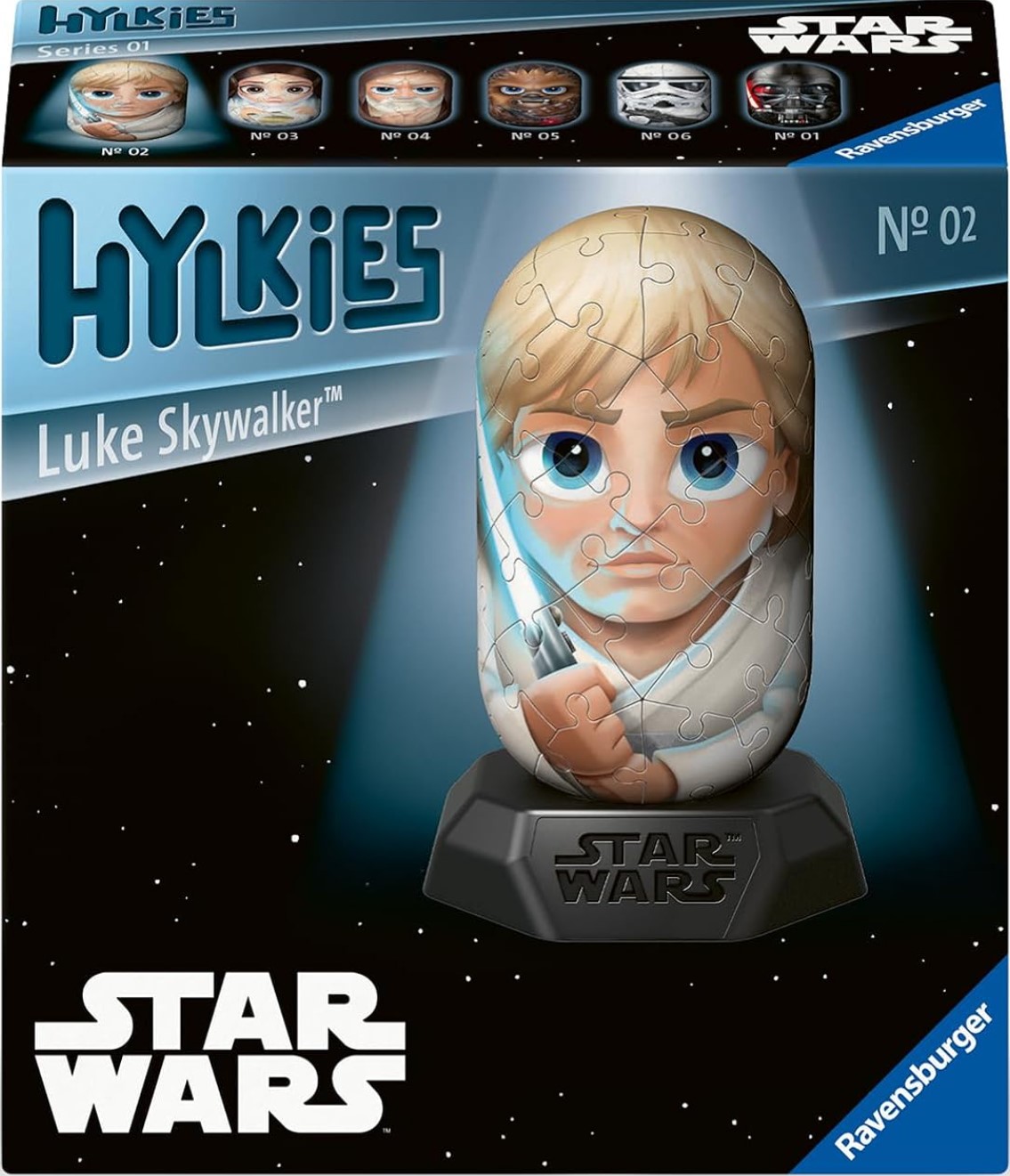 3D Puzzle Ravensburger din 54 piese - Războiul Stelelor: Luke Skywalker