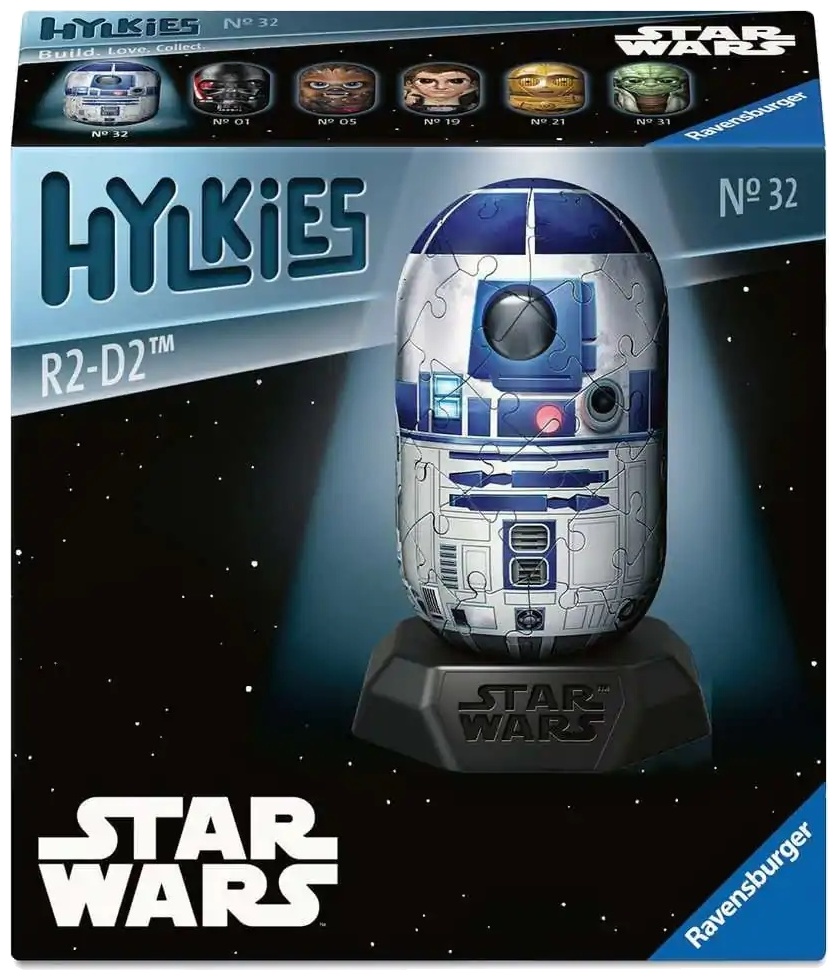 3D Puzzle Ravensburger din 54 piese - Războiul Stelelor: R2-D2