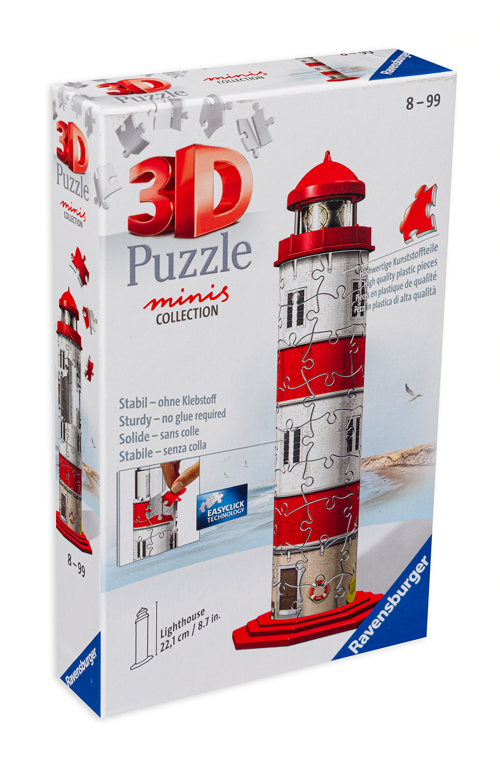 Puzzle 3D Ravensburger din 54 de piese - Farul miniatural